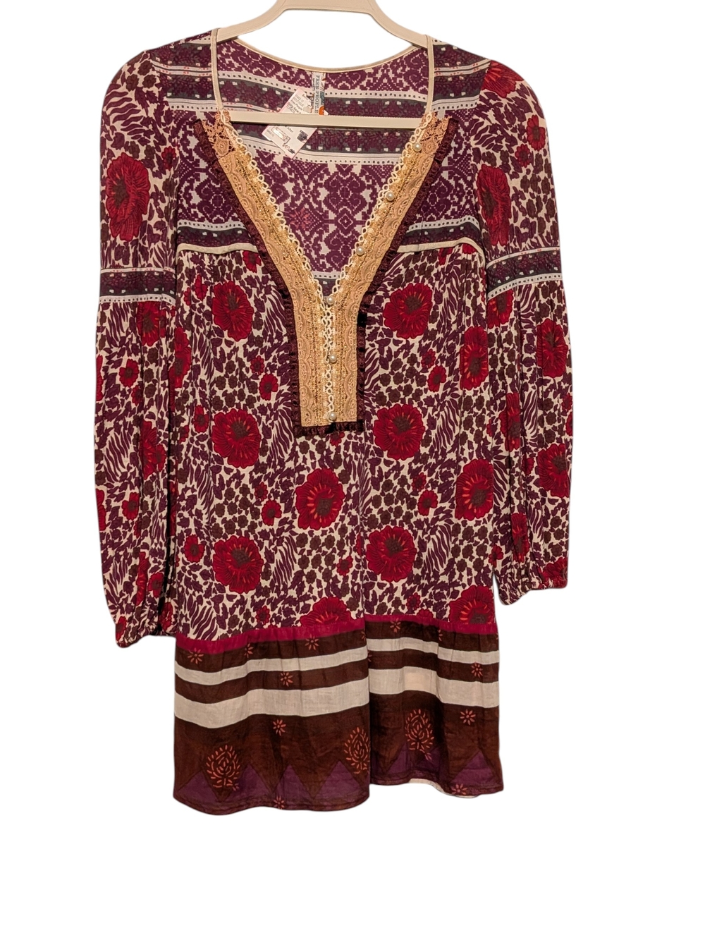 Free People Boho Floral Tunic